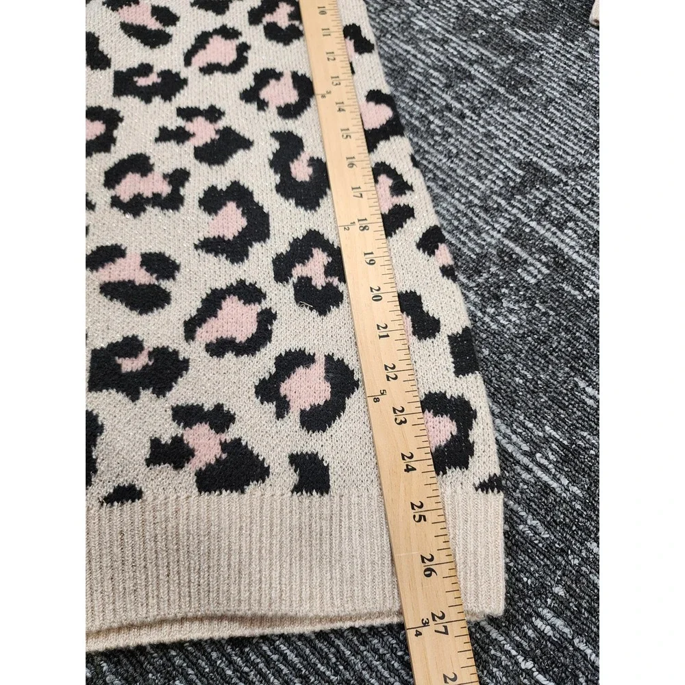 The Children's Place Sweater Dress Girls 7/8 Leopard Print Knit NWT - Picture 6 of 7
